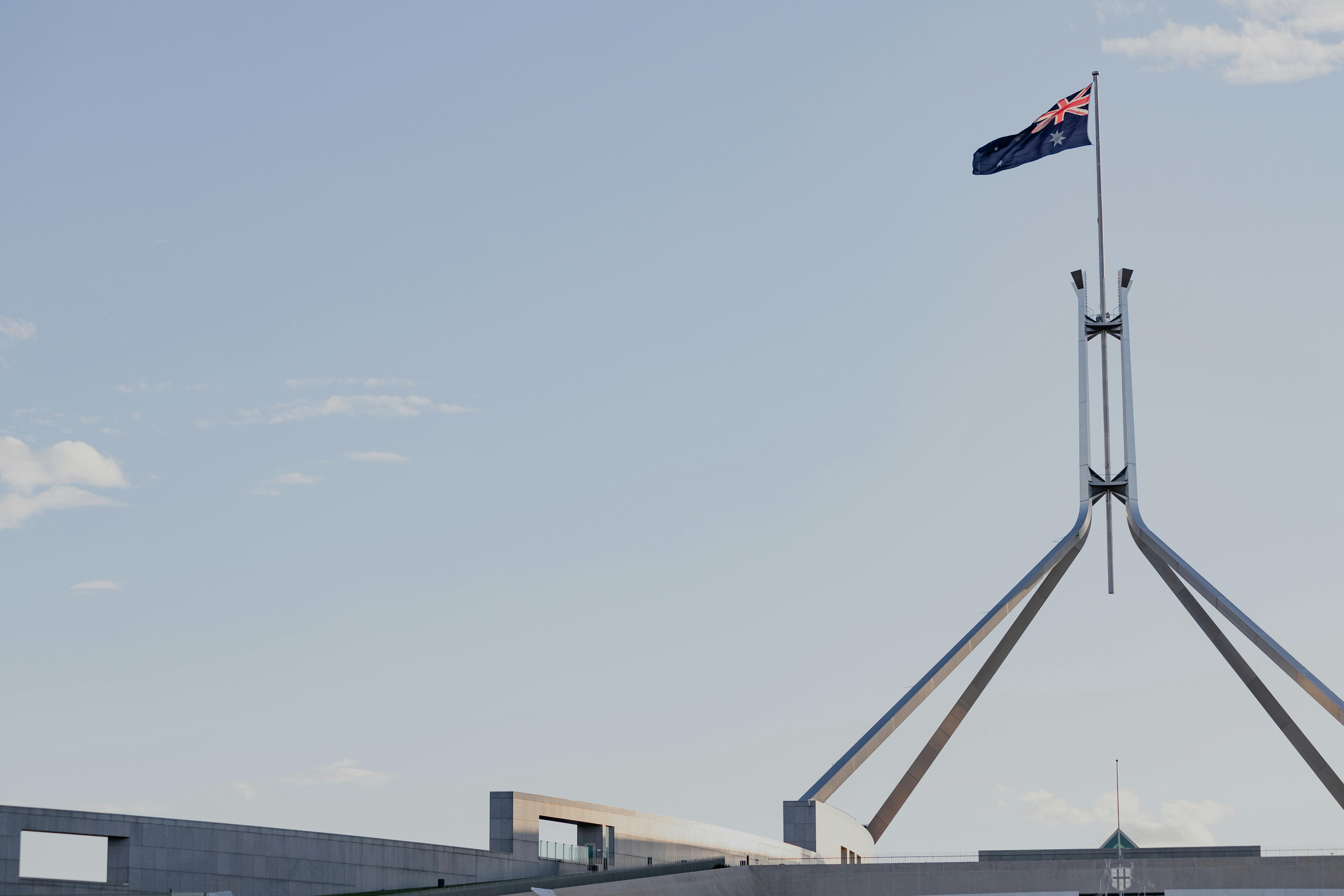 Flagpole on Parliament House, Canberra